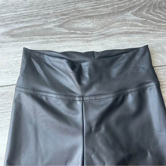 Jazzamatazz Faux  Leather Cut Out Dance Costumes Leggings - Picture 2 of 8